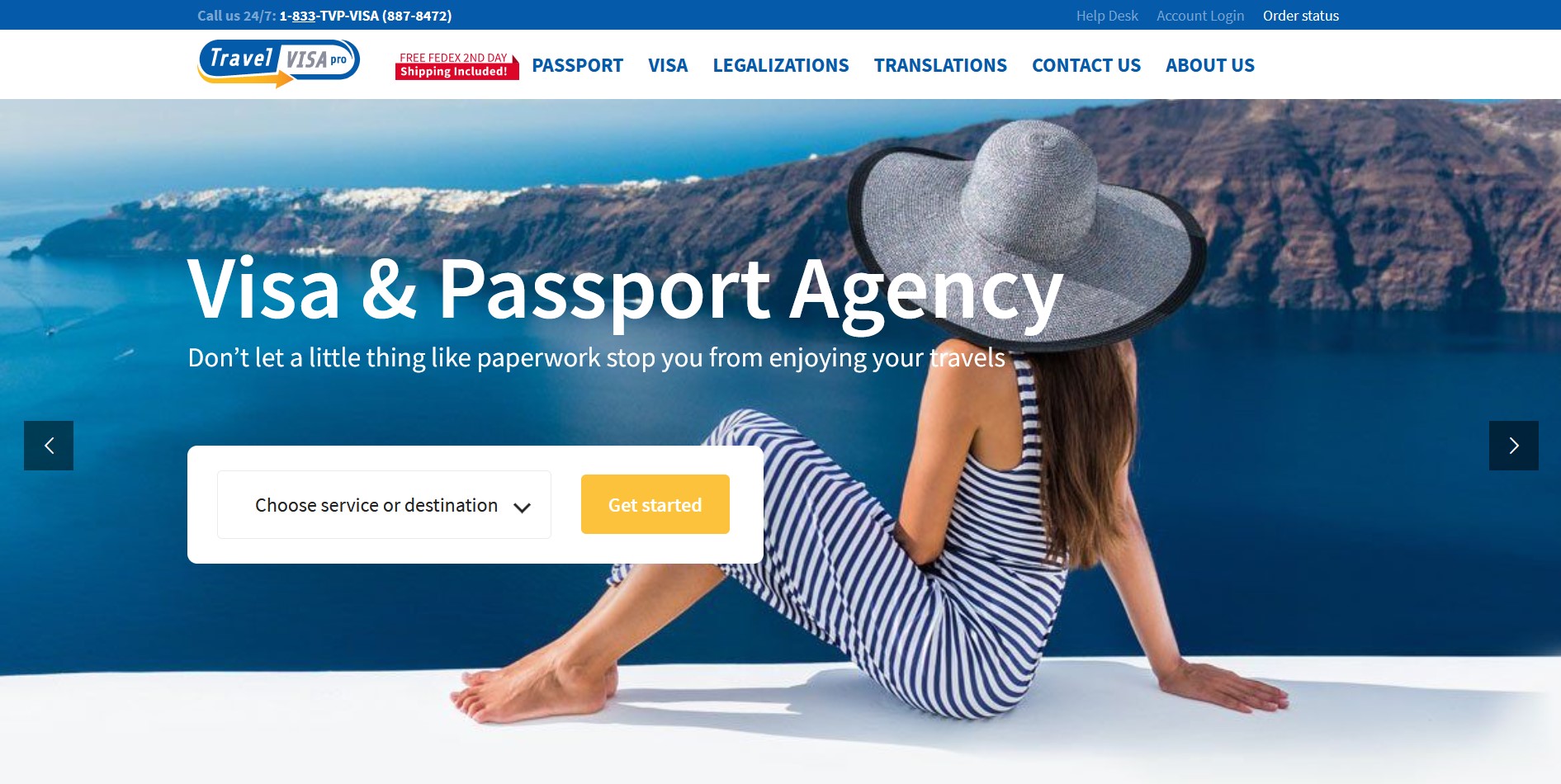 travel visa pro phone number