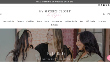 My sisters closet review