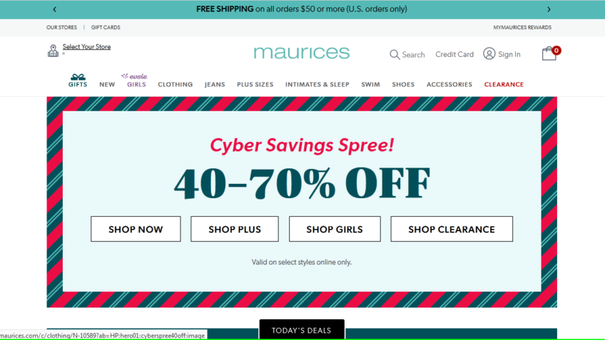 does maurices have an app